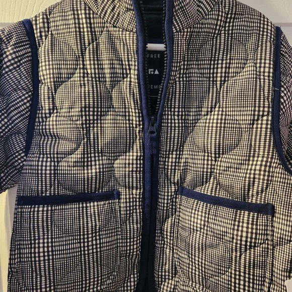 Girls Size 6X Free Assembly Leightweight Navy Blue and White Quilted Jacket - Picture 6 of 9